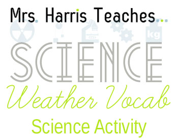 Mrs Harrist Teaches Weather Vocabulary Activity