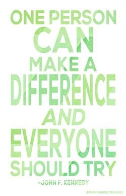 Mrs-Harris-Teaches-Heart-Make-A-Difference-Green-Poster